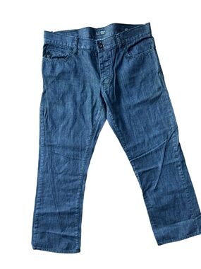 Armani Jeans Men's Dark Blue Relaxed Fit Jeans